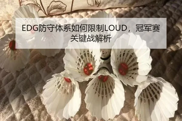 EDG防守体系如何限制LOUD，冠军赛关键战解析